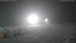 Spodní část sjezdovky