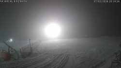 Spodní část sjezdovky