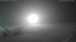 Spodní část sjezdovky