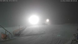 Spodní část sjezdovky