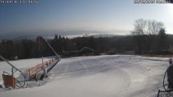 Spodní část sjezdovky