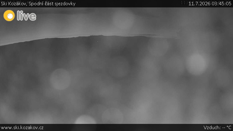 Ski Kozákov - Spodní část sjezdovky - 11.7.2026 v 03:45