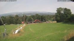 Lower part of the ski slope