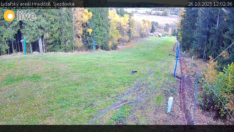 Lyžařský areál Hradiště - Sjezdovka - 26.10.2025 v 12:02 Lyžařský areál Hradiště - Sjezdovka - 26.10.2025 v 12:02