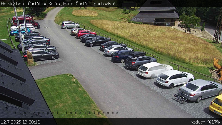 Horský hotel Čarták na Soláni - Hotel Čarták – parkoviště - 12.7.2025 v 13:30 Horský hotel Čarták na Soláni - Hotel Čarták – parkoviště - 12.7.2025 v 13:30