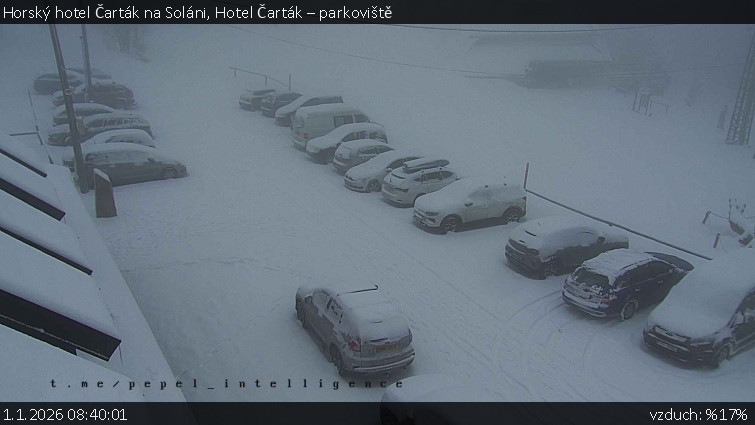 Horský hotel Čarták na Soláni - Hotel Čarták – parkoviště - 1.1.2026 v 08:40