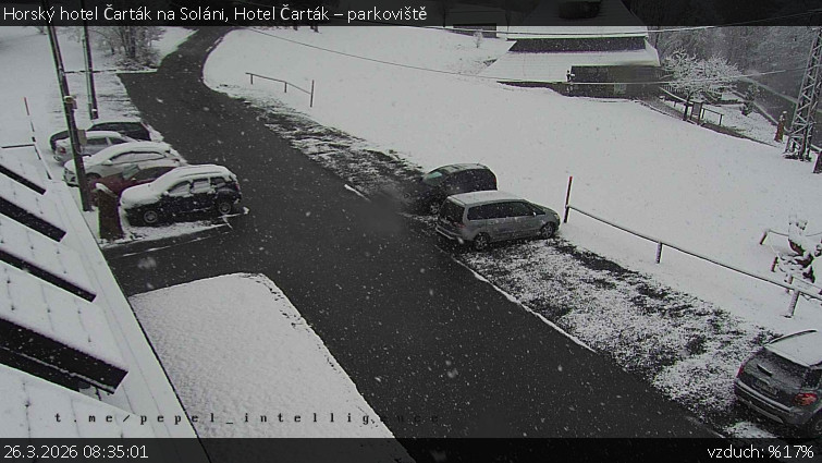 Horský hotel Čarták na Soláni - Hotel Čarták – parkoviště - 26.3.2026 v 08:35
