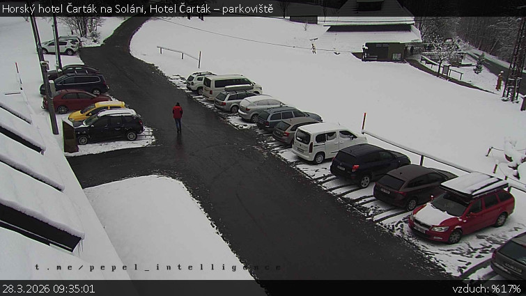 Horský hotel Čarták na Soláni - Hotel Čarták – parkoviště - 28.3.2026 v 09:35