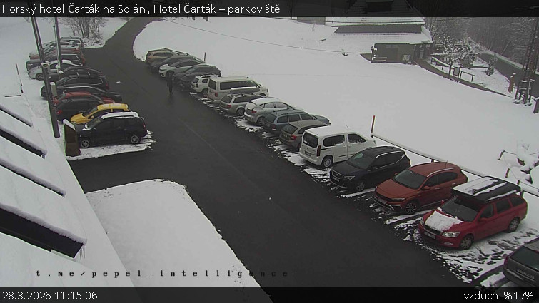 Horský hotel Čarták na Soláni - Hotel Čarták – parkoviště - 28.3.2026 v 11:15