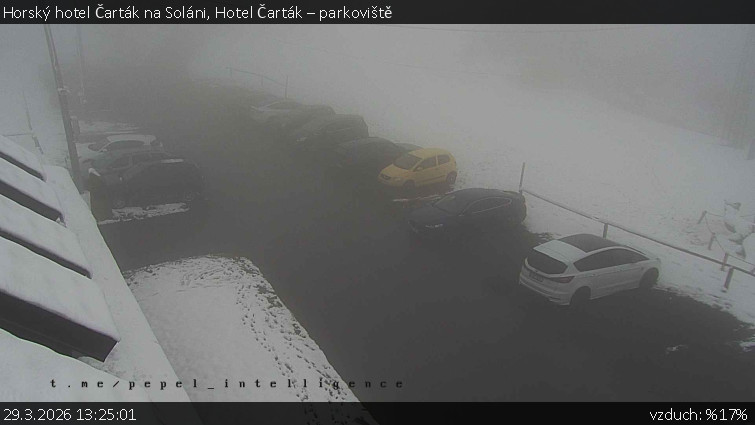 Horský hotel Čarták na Soláni - Hotel Čarták – parkoviště - 29.3.2026 v 13:25