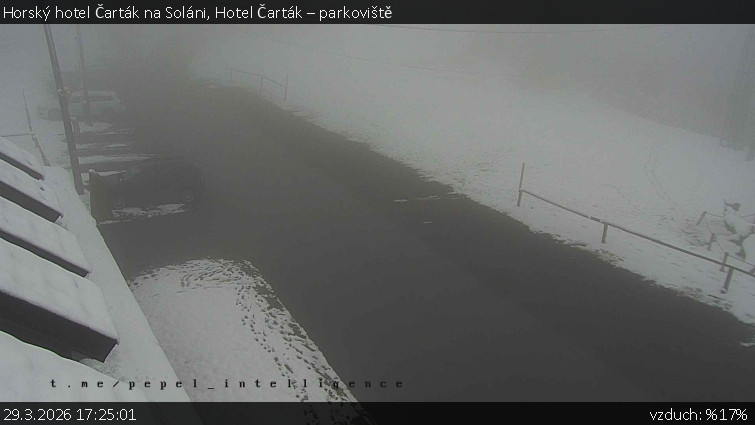 Horský hotel Čarták na Soláni - Hotel Čarták – parkoviště - 29.3.2026 v 17:25