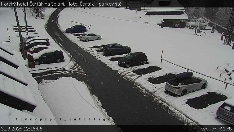 Horský hotel Čarták na Soláni - Hotel Čarták – parkoviště - 31.3.2026 v 12:15