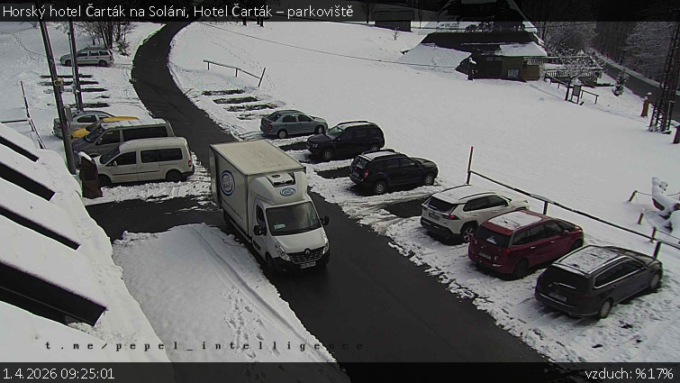 Horský hotel Čarták na Soláni - Hotel Čarták – parkoviště - 1.4.2026 v 09:25