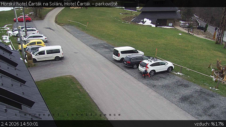 Horský hotel Čarták na Soláni - Hotel Čarták – parkoviště - 2.4.2026 v 14:50
