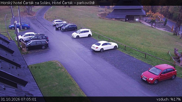 Horský hotel Čarták na Soláni - Hotel Čarták – parkoviště - 31.10.2026 v 07:05