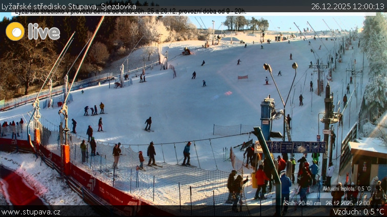 Lyžařské středisko Stupava - Sjezdovka - 26.12.2025 v 12:00