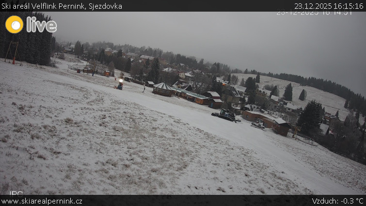 Ski areál Velflink Pernink - Sjezdovka - 23.12.2025 v 16:15