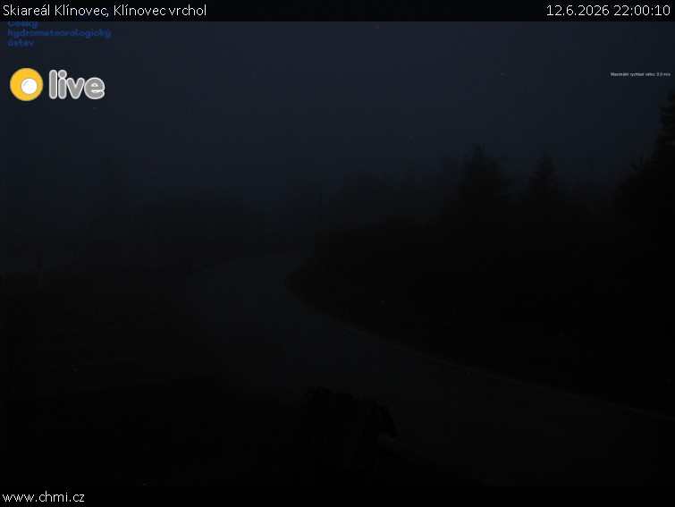 Skiareál Klínovec - Klínovec vrchol - 12.6.2026 v 22:00