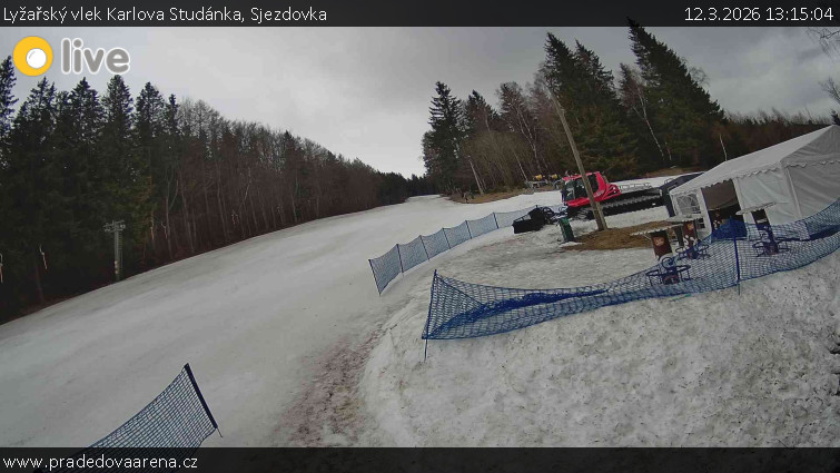 Lyžařský vlek Karlova Studánka - Sjezdovka - 12.3.2026 v 13:15
