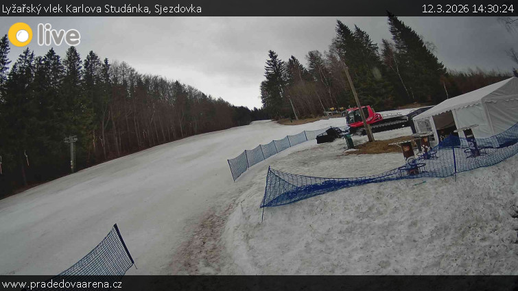Lyžařský vlek Karlova Studánka - Sjezdovka - 12.3.2026 v 14:30