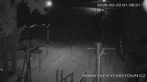 Ski areál Chotouň - Sjezdovka - 22.2.2026 v 01:45