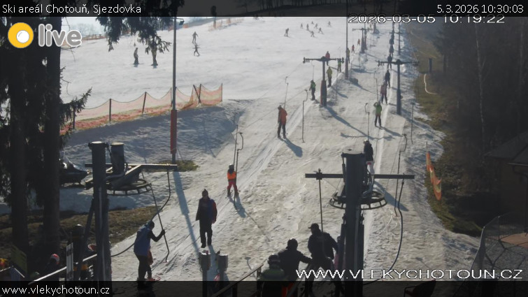 Ski areál Chotouň - Sjezdovka - 5.3.2026 v 10:30