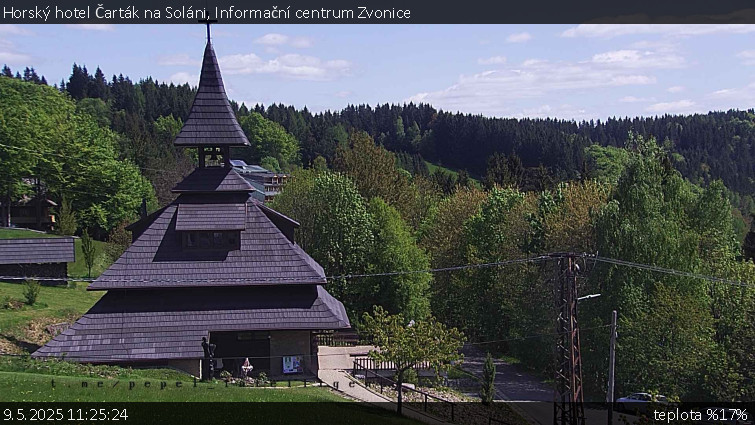 Horský hotel Čarták na Soláni - Informační centrum Zvonice - 9.5.2025 v 11:25 Horský hotel Čarták na Soláni - Informační centrum Zvonice - 9.5.2025 v 11:25