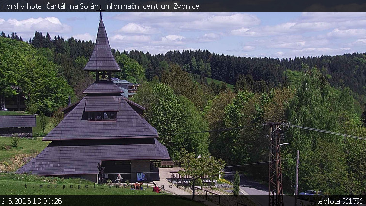 Horský hotel Čarták na Soláni - Informační centrum Zvonice - 9.5.2025 v 13:30 Horský hotel Čarták na Soláni - Informační centrum Zvonice - 9.5.2025 v 13:30