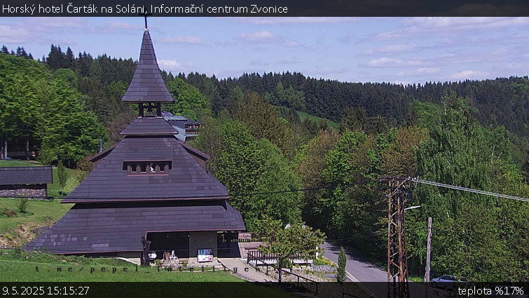 Horský hotel Čarták na Soláni - Informační centrum Zvonice - 9.5.2025 v 15:15 Horský hotel Čarták na Soláni - Informační centrum Zvonice - 9.5.2025 v 15:15