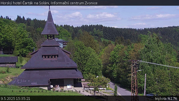 Horský hotel Čarták na Soláni - Informační centrum Zvonice - 9.5.2025 v 15:35 Horský hotel Čarták na Soláni - Informační centrum Zvonice - 9.5.2025 v 15:35