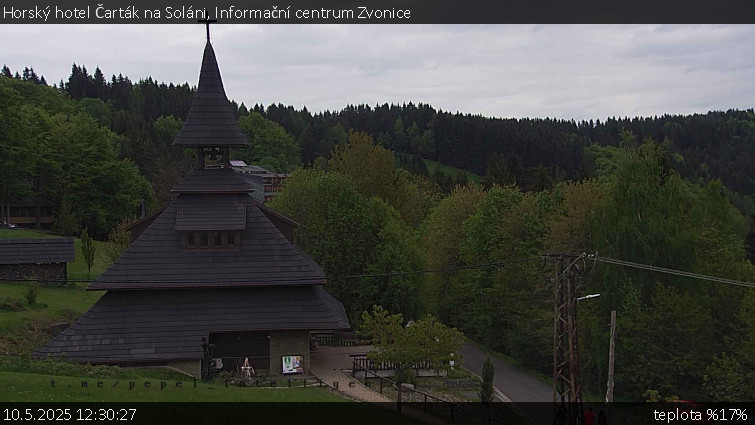 Horský hotel Čarták na Soláni - Informační centrum Zvonice - 10.5.2025 v 12:30 Horský hotel Čarták na Soláni - Informační centrum Zvonice - 10.5.2025 v 12:30