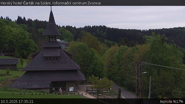 Horský hotel Čarták na Soláni - Informační centrum Zvonice - 10.5.2025 v 17:35 Horský hotel Čarták na Soláni - Informační centrum Zvonice - 10.5.2025 v 17:35