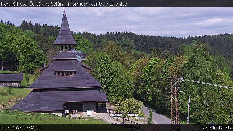 Horský hotel Čarták na Soláni - Informační centrum Zvonice - 11.5.2025 v 15:40 Horský hotel Čarták na Soláni - Informační centrum Zvonice - 11.5.2025 v 15:40