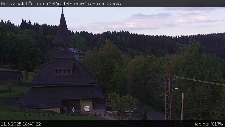 Horský hotel Čarták na Soláni - Informační centrum Zvonice - 11.5.2025 v 18:40 Horský hotel Čarták na Soláni - Informační centrum Zvonice - 11.5.2025 v 18:40