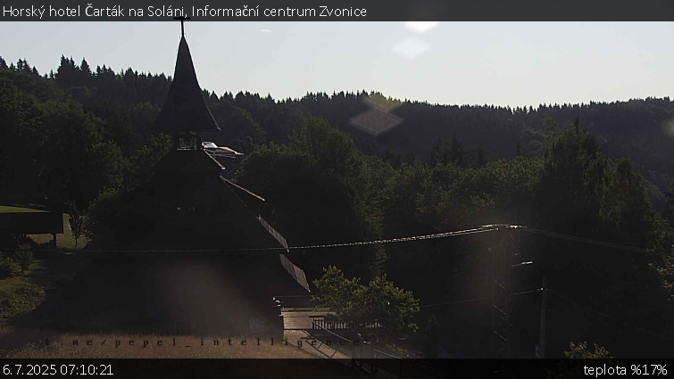 Horský hotel Čarták na Soláni - Informační centrum Zvonice - 6.7.2025 v 07:10 Horský hotel Čarták na Soláni - Informační centrum Zvonice - 6.7.2025 v 07:10