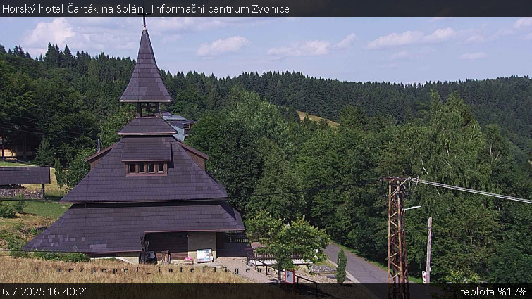 Horský hotel Čarták na Soláni - Informační centrum Zvonice - 6.7.2025 v 16:40 Horský hotel Čarták na Soláni - Informační centrum Zvonice - 6.7.2025 v 16:40