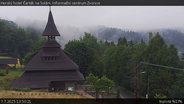 Horský hotel Čarták na Soláni - Informační centrum Zvonice - 7.7.2025 v 13:50 Horský hotel Čarták na Soláni - Informační centrum Zvonice - 7.7.2025 v 13:50