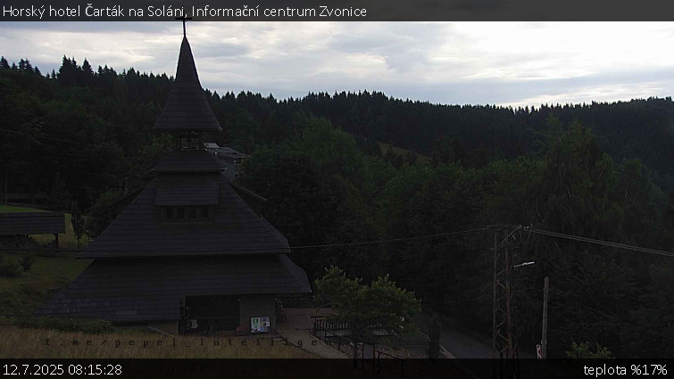 Horský hotel Čarták na Soláni - Informační centrum Zvonice - 12.7.2025 v 08:15 Horský hotel Čarták na Soláni - Informační centrum Zvonice - 12.7.2025 v 08:15