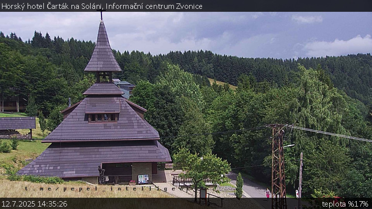 Horský hotel Čarták na Soláni - Informační centrum Zvonice - 12.7.2025 v 14:35 Horský hotel Čarták na Soláni - Informační centrum Zvonice - 12.7.2025 v 14:35