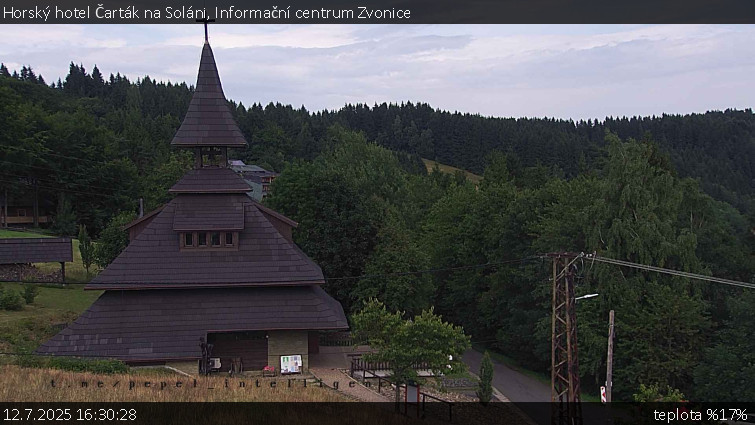Horský hotel Čarták na Soláni - Informační centrum Zvonice - 12.7.2025 v 16:30 Horský hotel Čarták na Soláni - Informační centrum Zvonice - 12.7.2025 v 16:30