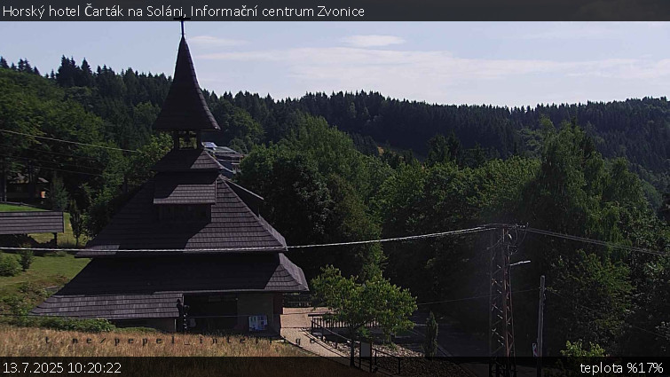 Horský hotel Čarták na Soláni - Informační centrum Zvonice - 13.7.2025 v 10:20 Horský hotel Čarták na Soláni - Informační centrum Zvonice - 13.7.2025 v 10:20