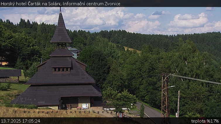 Horský hotel Čarták na Soláni - Informační centrum Zvonice - 13.7.2025 v 17:05 Horský hotel Čarták na Soláni - Informační centrum Zvonice - 13.7.2025 v 17:05