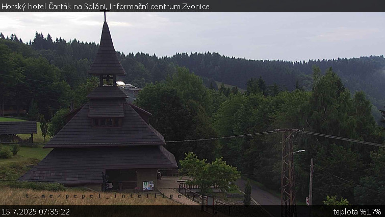 Horský hotel Čarták na Soláni - Informační centrum Zvonice - 15.7.2025 v 07:35 Horský hotel Čarták na Soláni - Informační centrum Zvonice - 15.7.2025 v 07:35