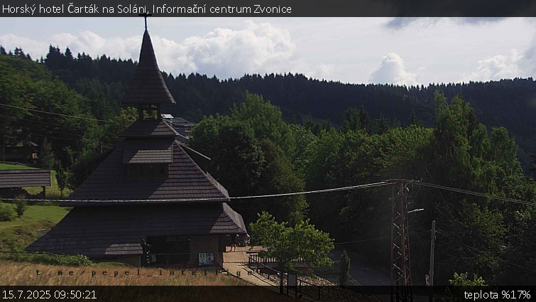 Horský hotel Čarták na Soláni - Informační centrum Zvonice - 15.7.2025 v 09:50 Horský hotel Čarták na Soláni - Informační centrum Zvonice - 15.7.2025 v 09:50