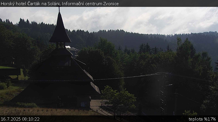 Horský hotel Čarták na Soláni - Informační centrum Zvonice - 16.7.2025 v 08:10 Horský hotel Čarták na Soláni - Informační centrum Zvonice - 16.7.2025 v 08:10