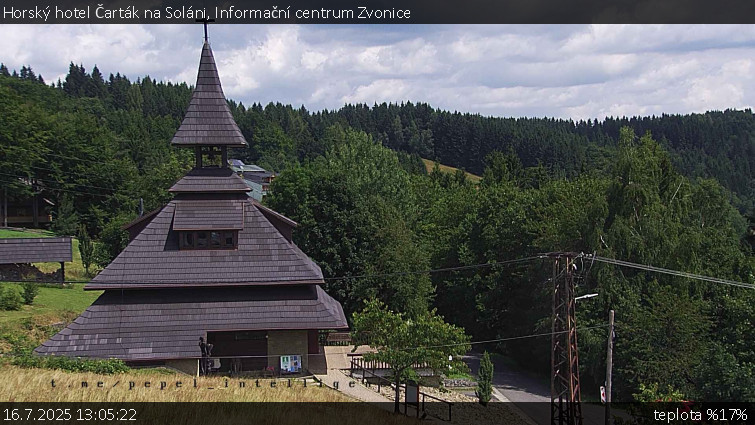 Horský hotel Čarták na Soláni - Informační centrum Zvonice - 16.7.2025 v 13:05 Horský hotel Čarták na Soláni - Informační centrum Zvonice - 16.7.2025 v 13:05