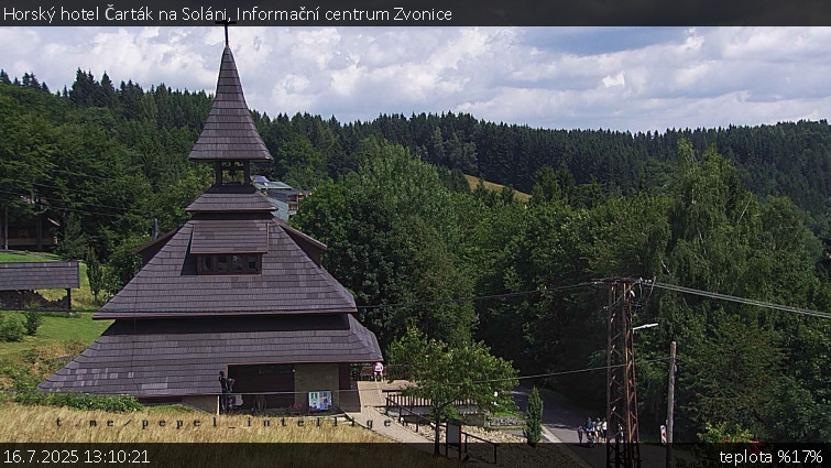 Horský hotel Čarták na Soláni - Informační centrum Zvonice - 16.7.2025 v 13:10 Horský hotel Čarták na Soláni - Informační centrum Zvonice - 16.7.2025 v 13:10