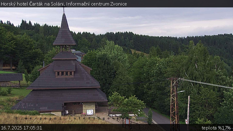 Horský hotel Čarták na Soláni - Informační centrum Zvonice - 16.7.2025 v 17:05 Horský hotel Čarták na Soláni - Informační centrum Zvonice - 16.7.2025 v 17:05