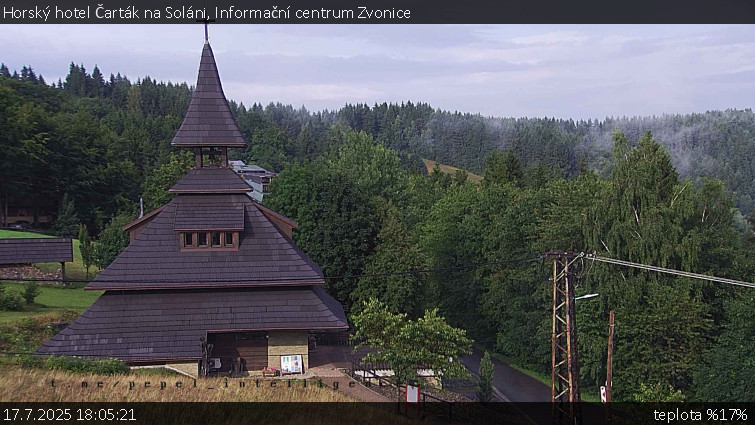 Horský hotel Čarták na Soláni - Informační centrum Zvonice - 17.7.2025 v 18:05 Horský hotel Čarták na Soláni - Informační centrum Zvonice - 17.7.2025 v 18:05