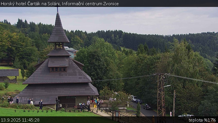 Horský hotel Čarták na Soláni - Informační centrum Zvonice - 13.9.2025 v 11:45 Horský hotel Čarták na Soláni - Informační centrum Zvonice - 13.9.2025 v 11:45